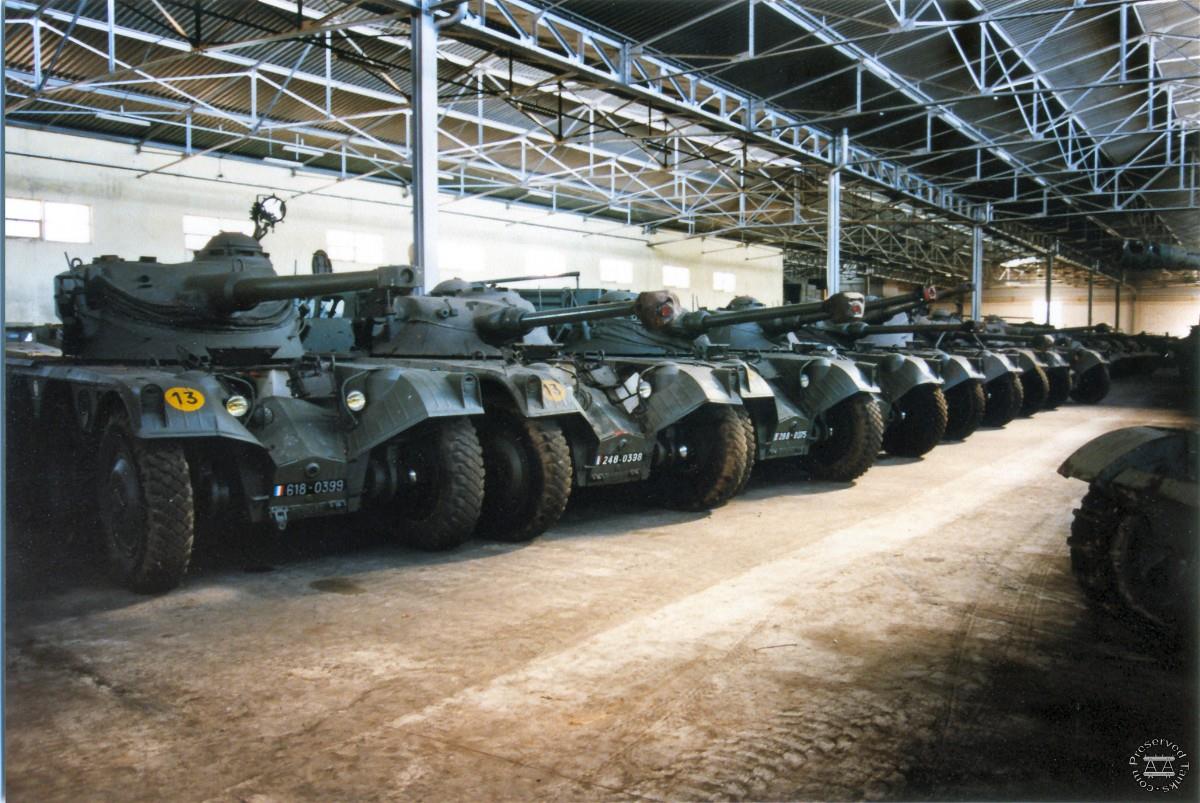 EBR armoured cars in storage