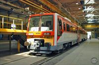 A recently completed Ra-b-3b metrocar in the Metrovagonmash works, photo from Metrowagonmash.com