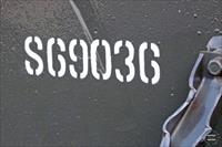 Serial number painted on rear right hull side