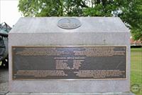 Front of monument