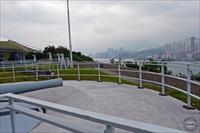 View into Lei Yue Mun Channel from 6-inch Disappearing Gun