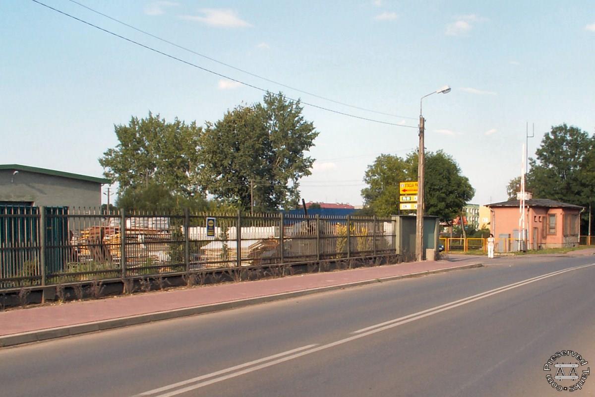 Outside of premises with T-34 just visible at centre