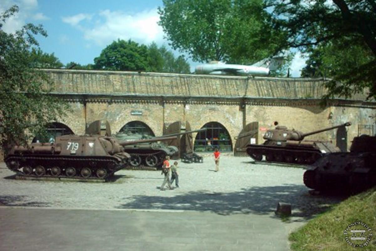 Vehicle display area in Poznan Citadel, photo by Radomil