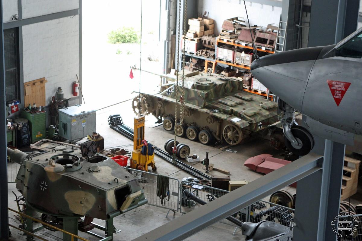 German vehicles undergoing restoration