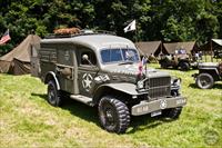 The military vehicle parking area at Armeetreff Ostschweiz