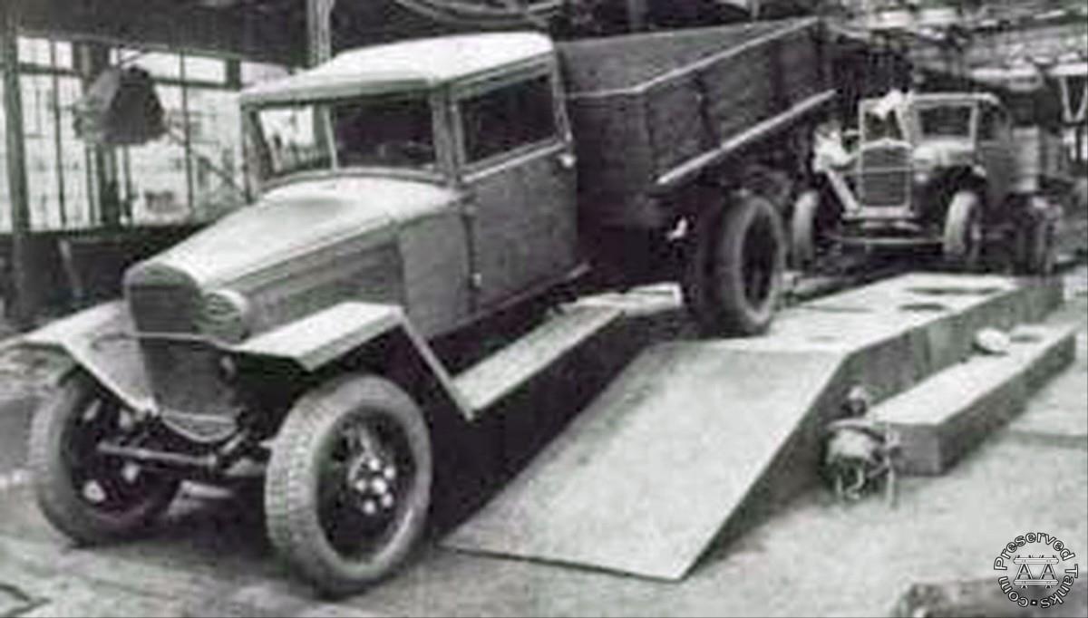 “Production line of GAZ-MM during the war”