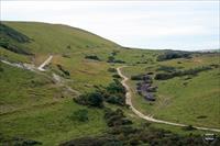 Line of target tanks at the end of Bindon Range, photo by Damo 1977