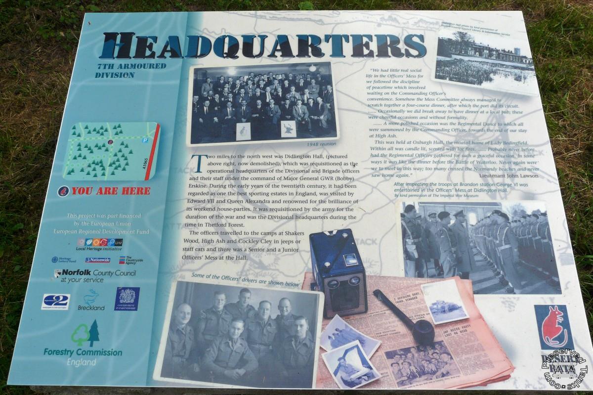 Headquarters information board