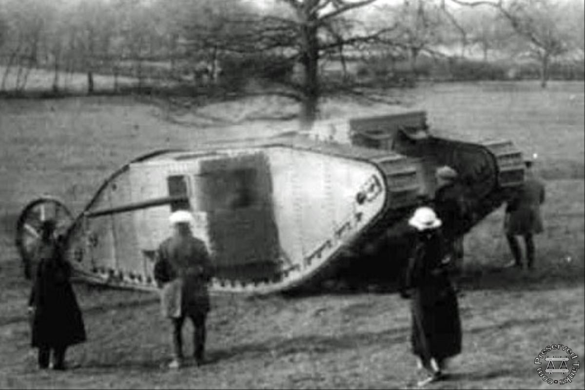 Big Willie undergoing trials, presumed to be at Hatfield, photo from PDA at Flickr.com