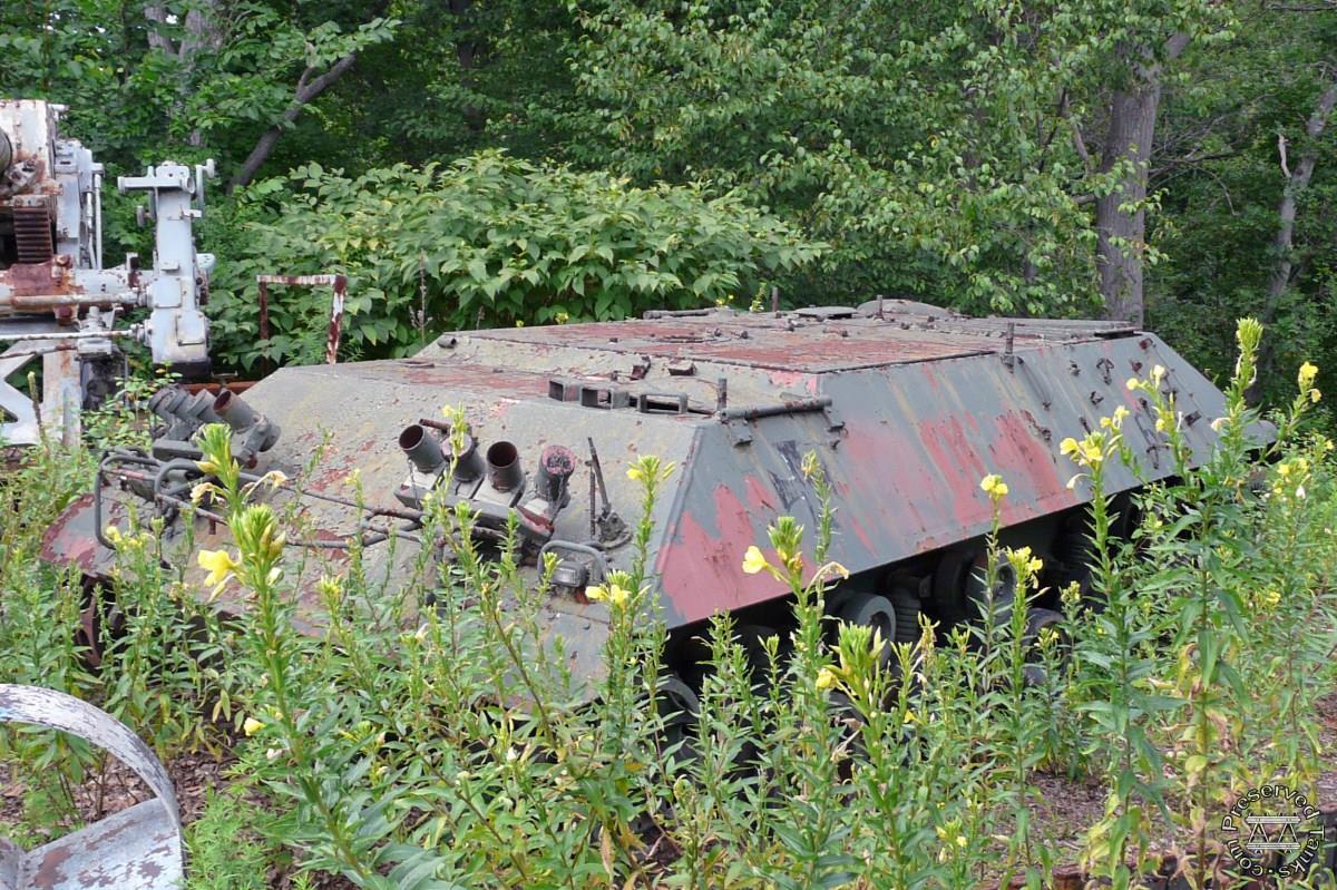 Spz Lang mortar carrier in storage area