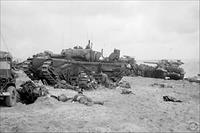 A contemporary photograph of Sword Beach (which was centred on Lion-sur-Mer) entitled 