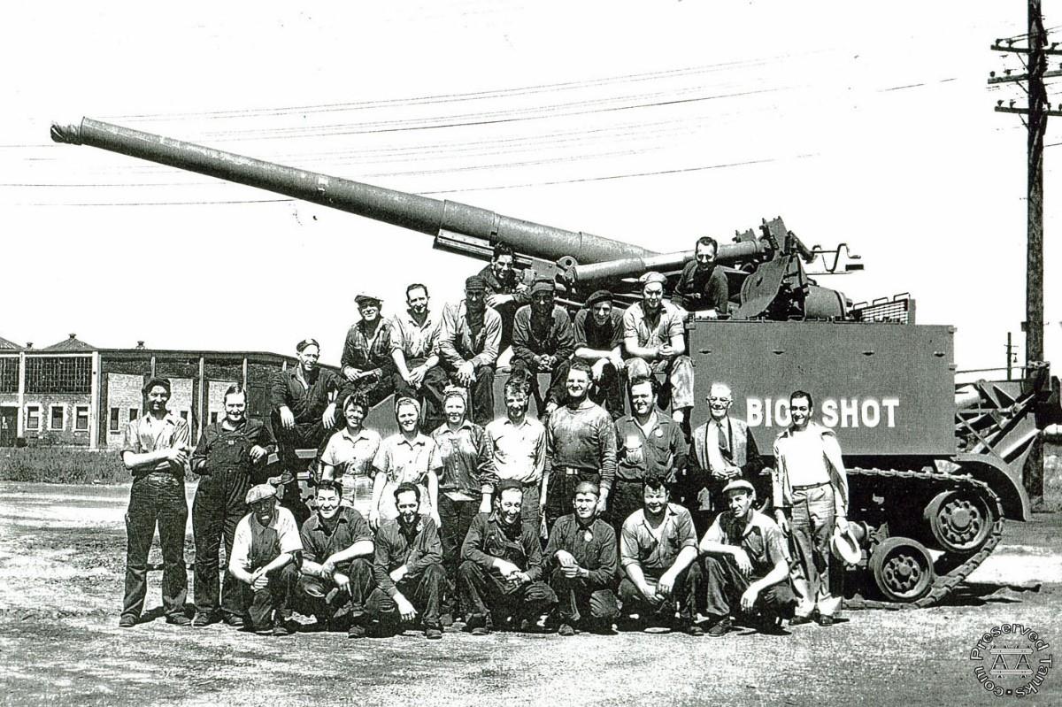 “World War II Production Photos: Pressed Steel Company in Hegewisch during World War II”, photo in the collection of the Industrial Heritage Archives - Southeast Chicago Historical Society, from Pullman-Museum.org