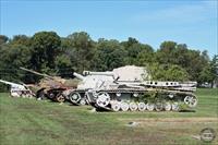 Some of the vehicles left behind in the display park since the BRAC transfers