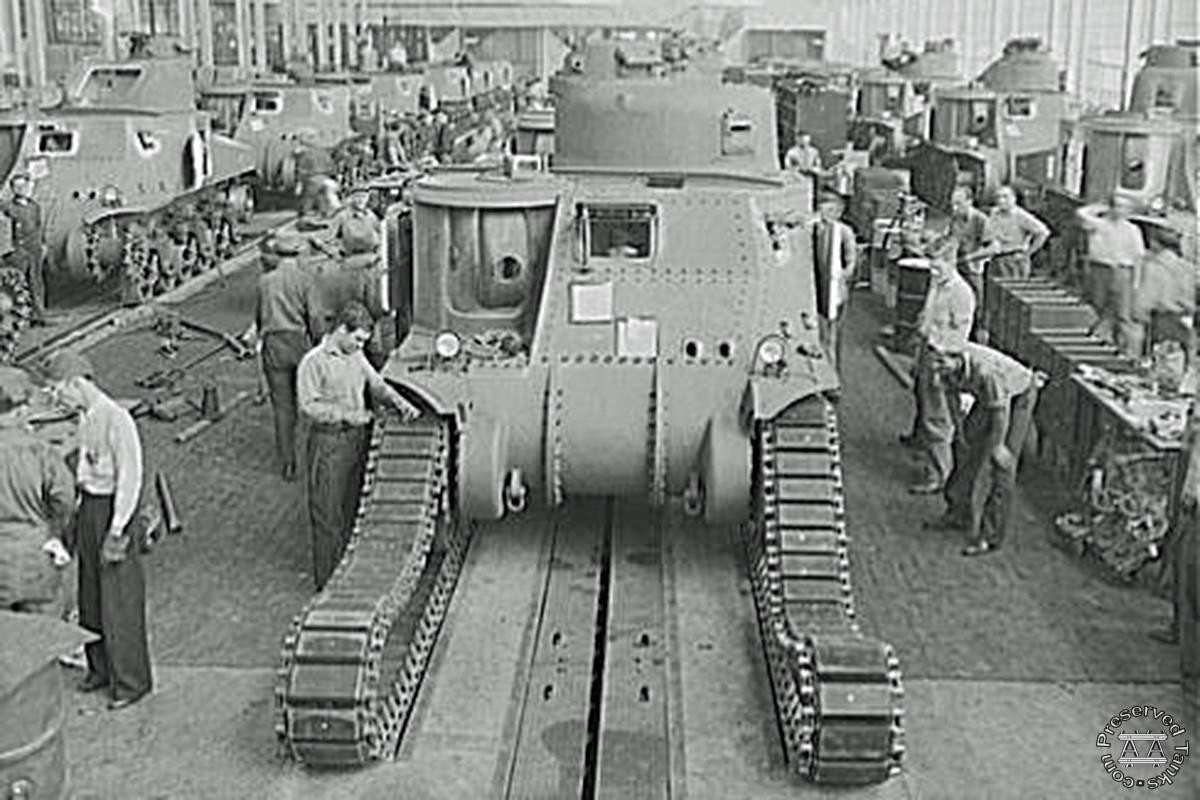 M3 tanks in production at Detroit Tank Arsenal