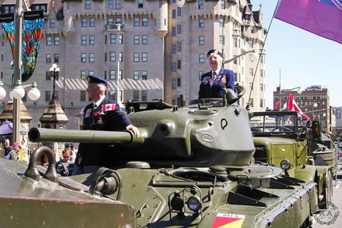 Oshawa M24 taking part in VE Day parade 2005