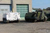 M113 APCs in external storage area