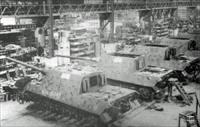 “Jagtiger assembly line”, photo from Gruasdealba/Webshots