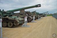 “Row of self-propelled guns at the Museum”