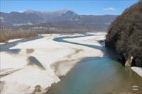 Tagliamento River seen from the bridge at Pisano, photo by Milax
