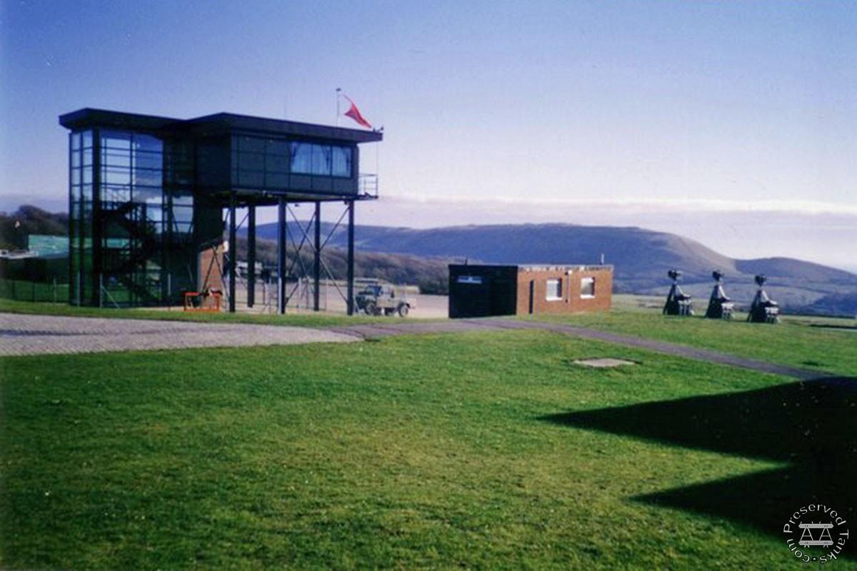The firing control tower on Lulworth Range, photo by S. Williams