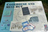 Cookhouse and mess hut information board