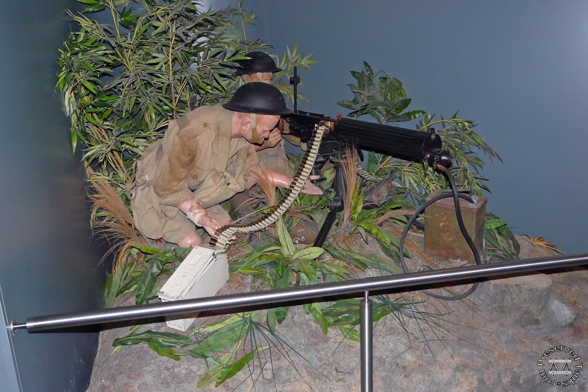 Diorama depicting the gallant last stand of men from No.2 Company of the Hong Kong Volunteers Defence Corps in the vicinity of Stanley on the night of 24 December 1941.