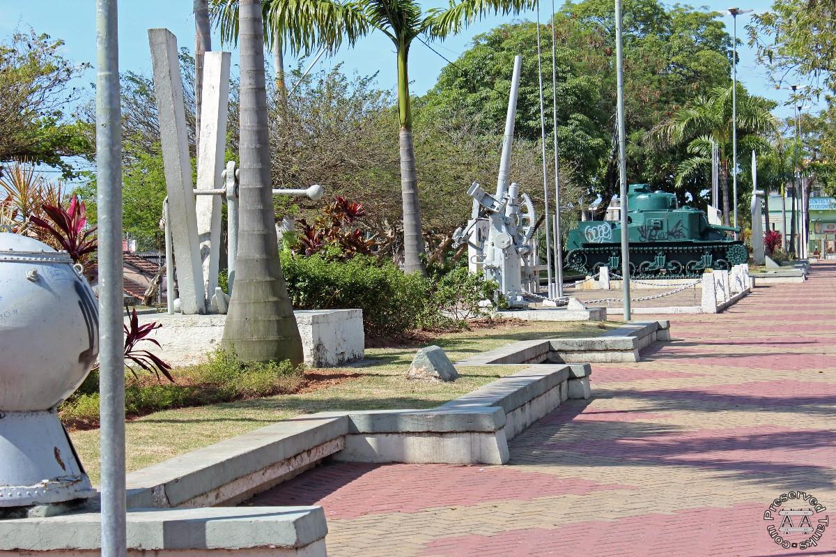 View east along plaza