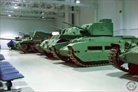 Vehicle display in museum hangar