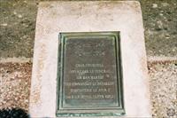 Plaque on ground