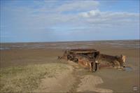 Old tank near Rimac, Theddlethorpe St Helen, photo by Alan Heardman