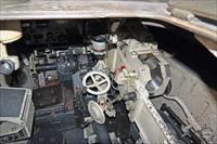 View through roof hatch into crew compartment