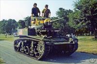 Front right view, during Living History display