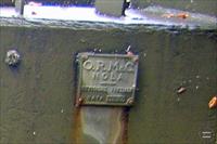 Close-up of data plate, cropped from a larger photograph