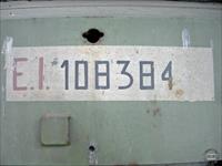 Close-up of registration number
