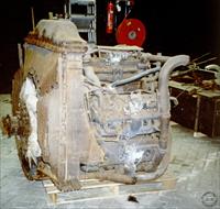 Engine removed during restoration