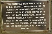 Plaque on lower rear hull