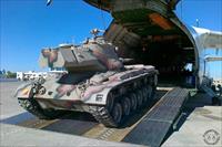 The M47 tank boarding the AN-124 aircraft, photo and caption from MZV.cz