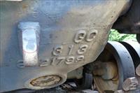 Serial number on towing lug