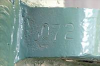 Close-up of serial number